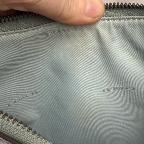 Coach Light Blue Leather Shoulder Bag - Picture 11 of 14